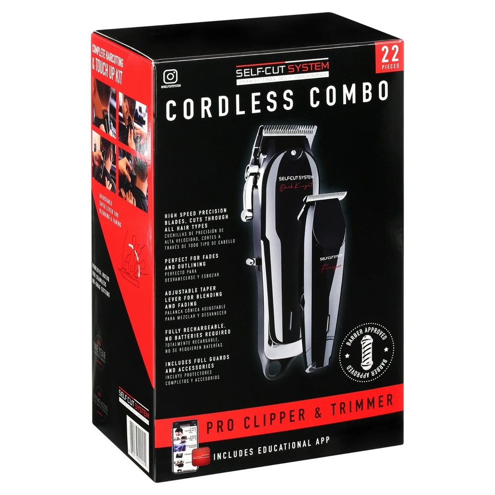 Self-Cut System Cordless clipper and trimmer combo set-22 pieces