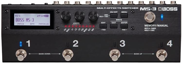 BOSS/MS-3 Multi Effects Switcher Boss Multi Effects Switcher Black New