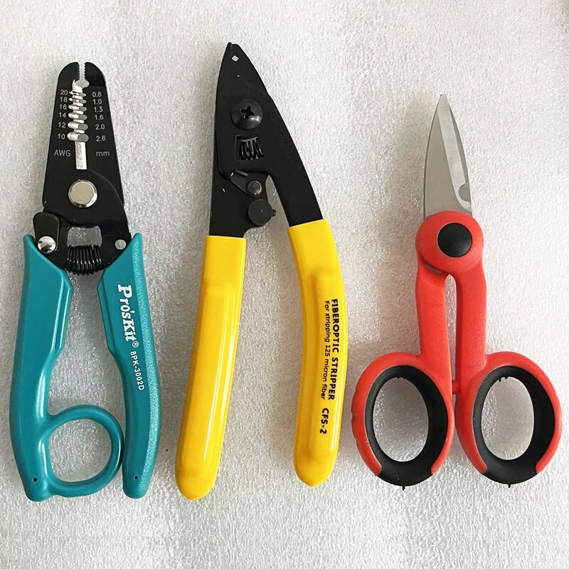Multi function FTTH Optical Fiber Fusion Splicing Tool Box FTTH Cable Stripper