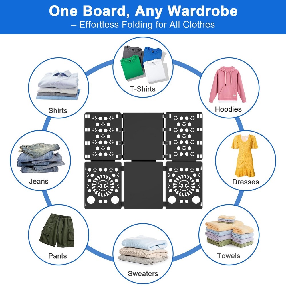 V3 Shirt Folder Board Tshirt Clothes Folder Folding Board Durable Laundry Sor...