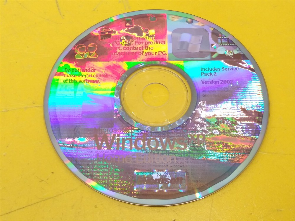 ⭐️⭐️⭐️⭐️⭐️ PC Software CD Disc Microsoft Windows XP X14-59483 Home Edition 2002