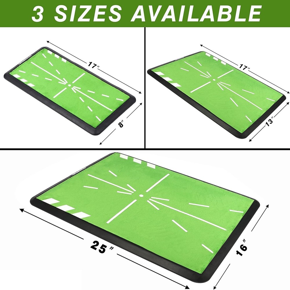 Foldable Golf Hitting Mat 13" x 17" - Ideal for Swing Feedback and Training