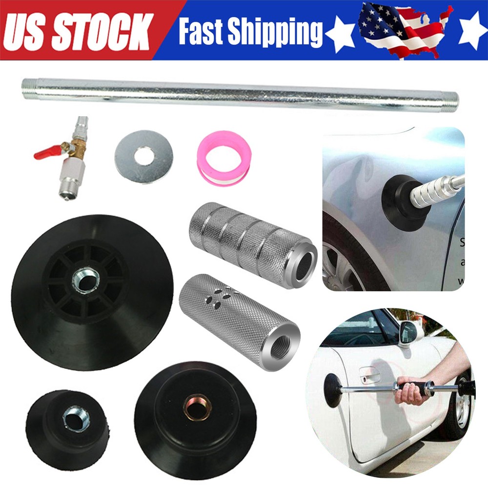 Air Pneumatic Suction Dent Puller Slide Hammer Pulling Car Body Repair Work Tool