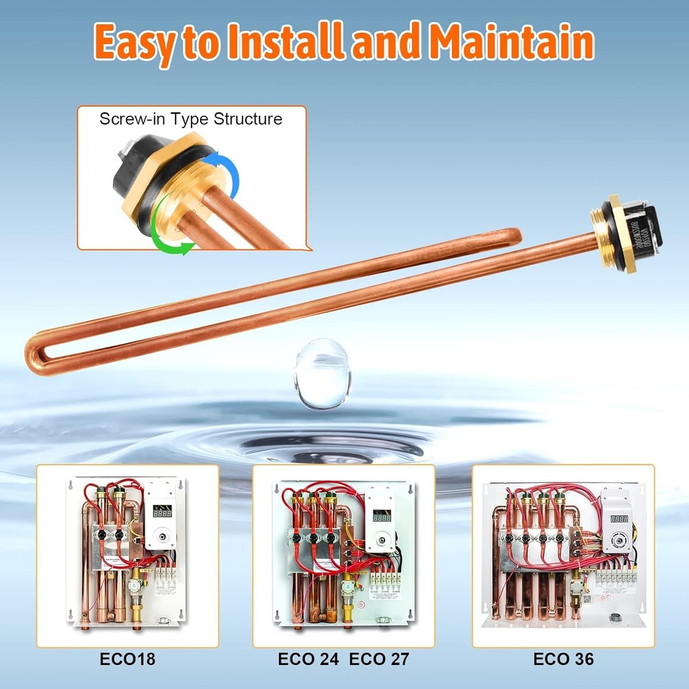 HE 90240 Tankless Water Heating Element For EcoSmart Eco 18 24 27 36 Water Heate