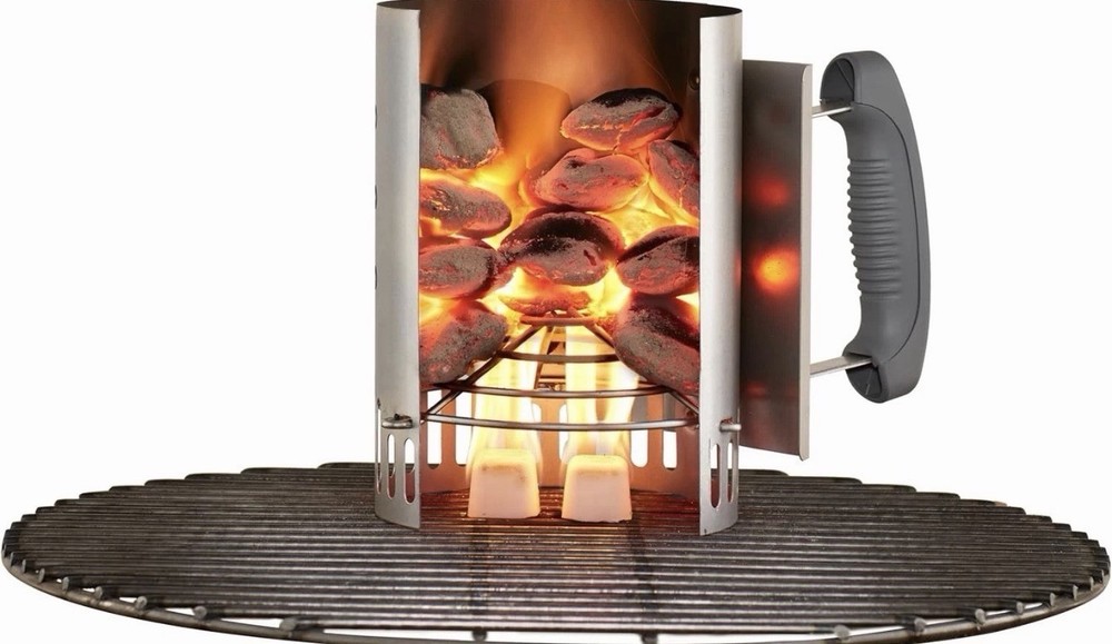 Weber Rapidfire Compact Chimney Starter Charcoal Grill Accessory