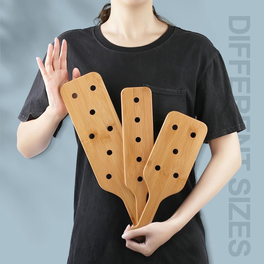Hand-Sanded Bamboo Paddle 14x2.76 Inch - Durable, Comfortable & Unique Gift