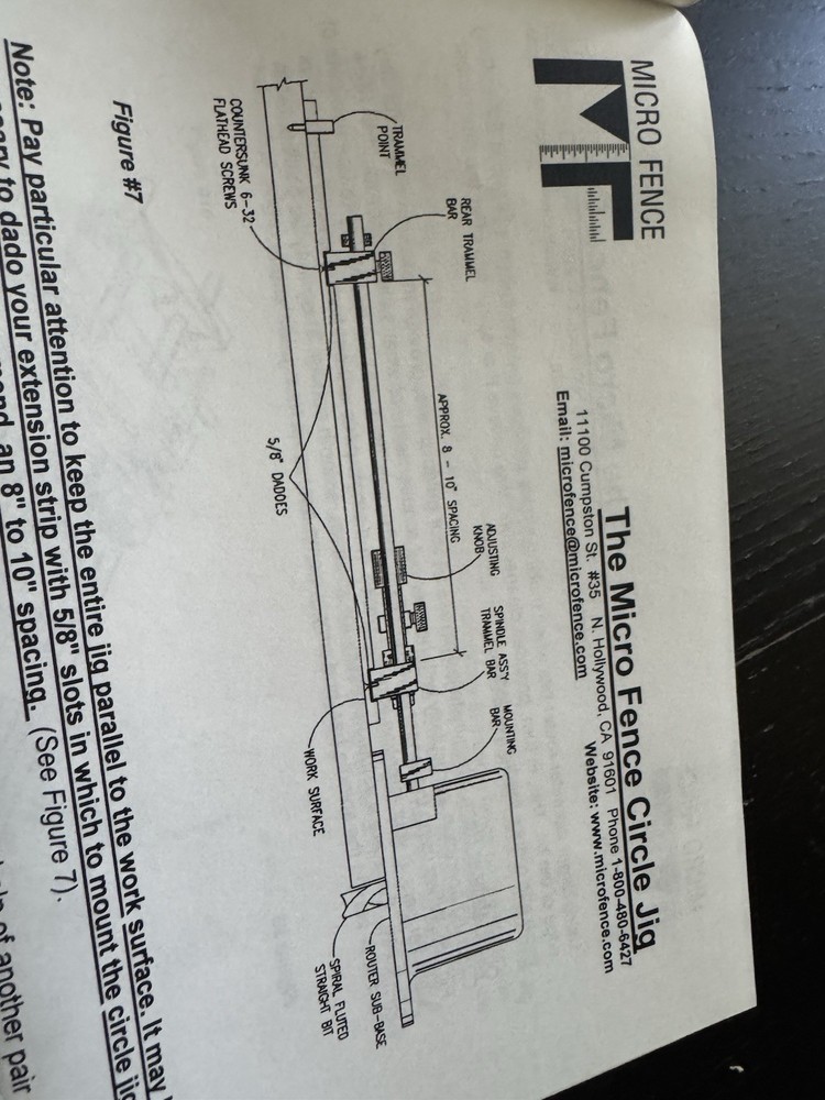 Micro Fence Circle Jig Attachment - NEW OPEN BOX