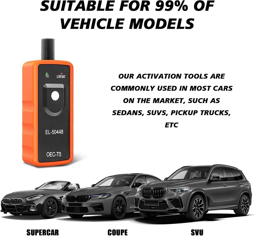 OEC-T5 TPMS Programming Tool - Waterproof Tire Pressure Sensor Activator