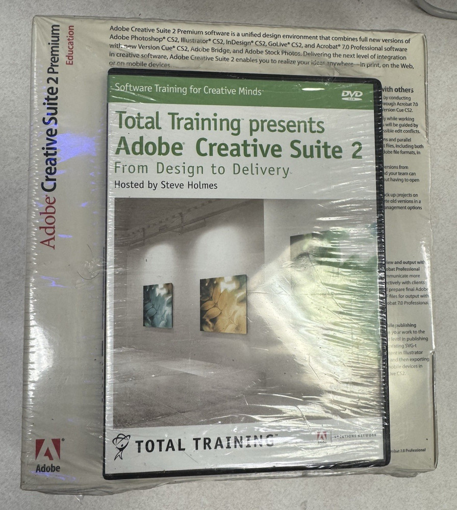 EUC Adobe CS2 Creative Suite 2 Premium Education Version - Windows OS Version