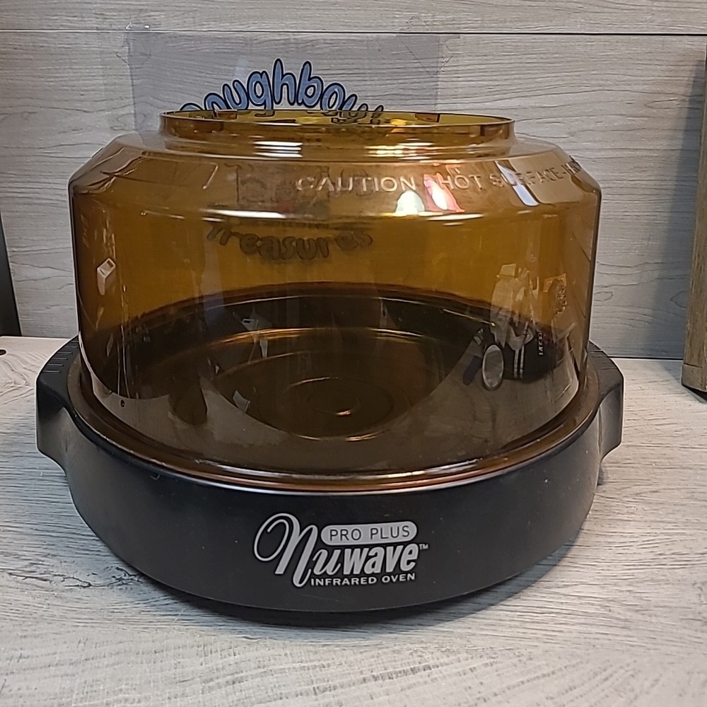 NuWave Pro Plus Infrared Oven Amber Dome Cover Model 20601 + Base + Pan