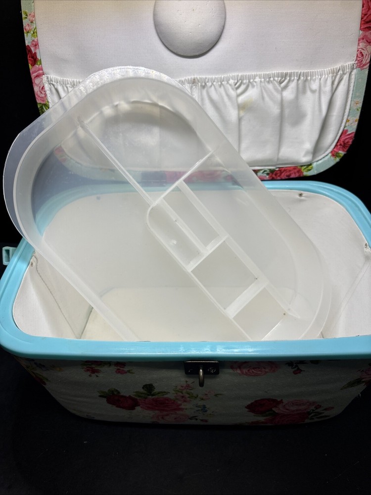 Vintage Sewing Box -Rose Pattern