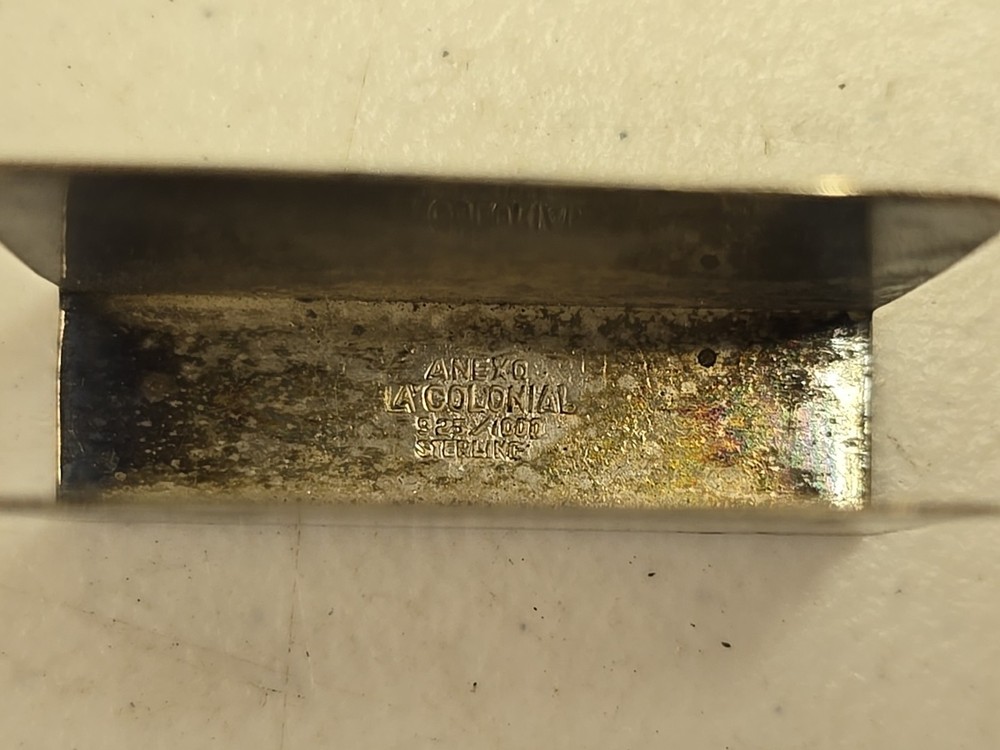 Antique LA Colonial Sterling Silver Match Box Safe