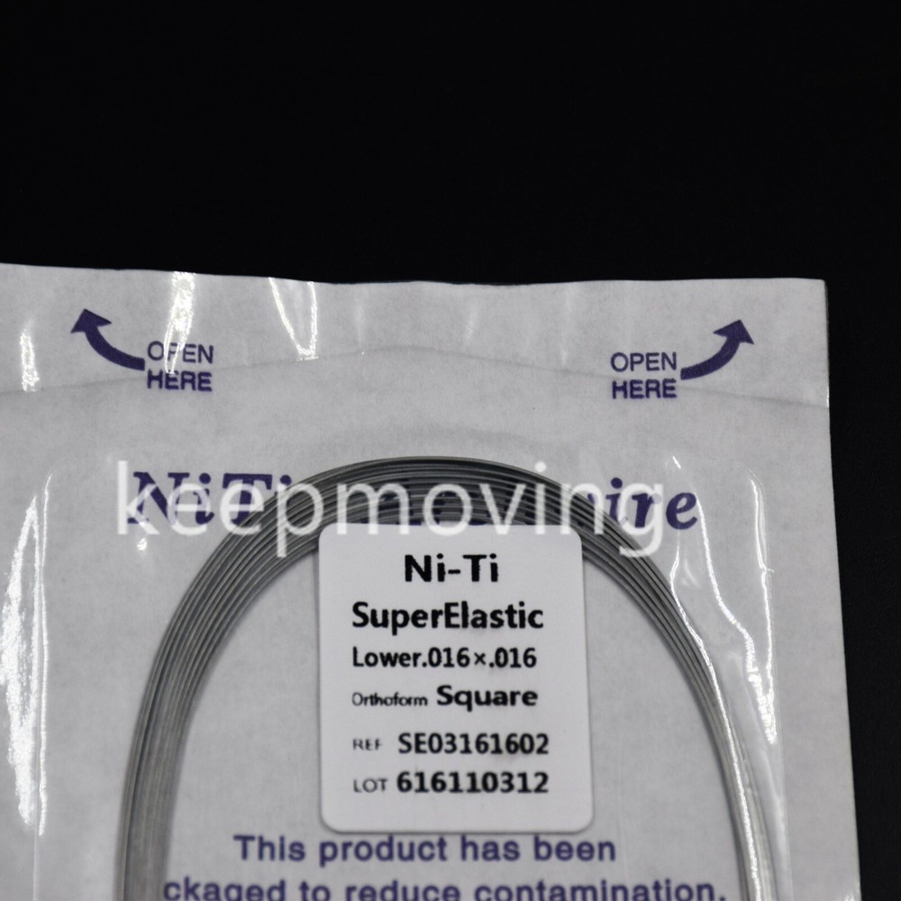 Dental Orthodontic NIti Super Elastic Rectangular Arch Wire Ovoid/Square/Natural