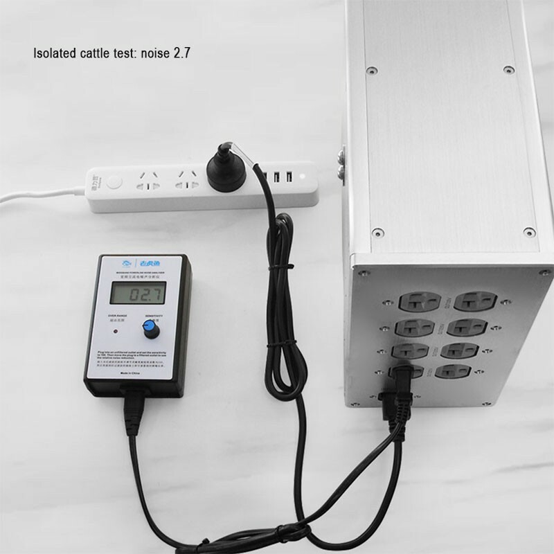 LCD Display Wide Frequency AC Noise EMI Analyzer Meter for Mains Ripple + Cord