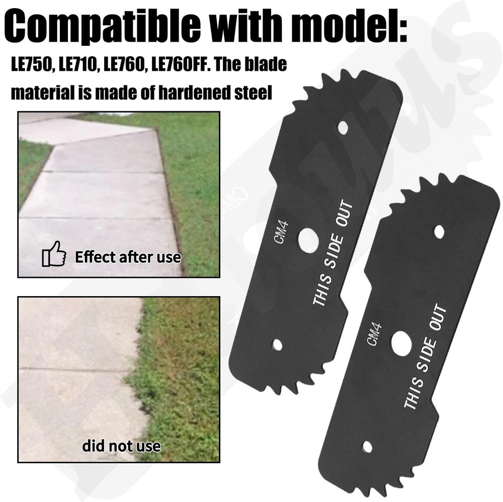 7-1/2" EB-007 Edge Hog Heavy-Duty Edger Replacement Blades, Compatible with Blac