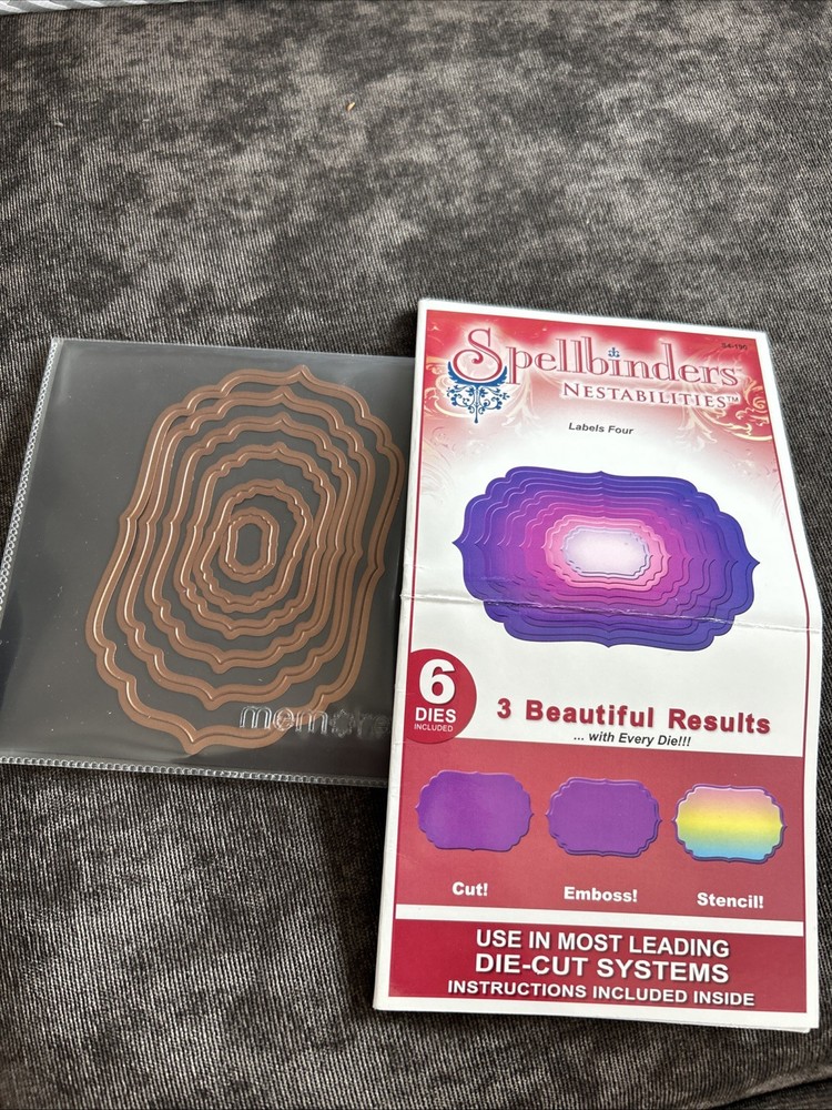 Spellbinders Nestibilities Labels Four Die Set