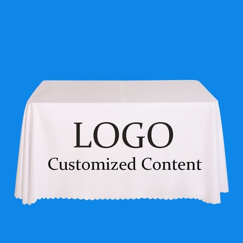 Rectangle Customized Tablecloth with Logo Personalized Table Cloth for Events
