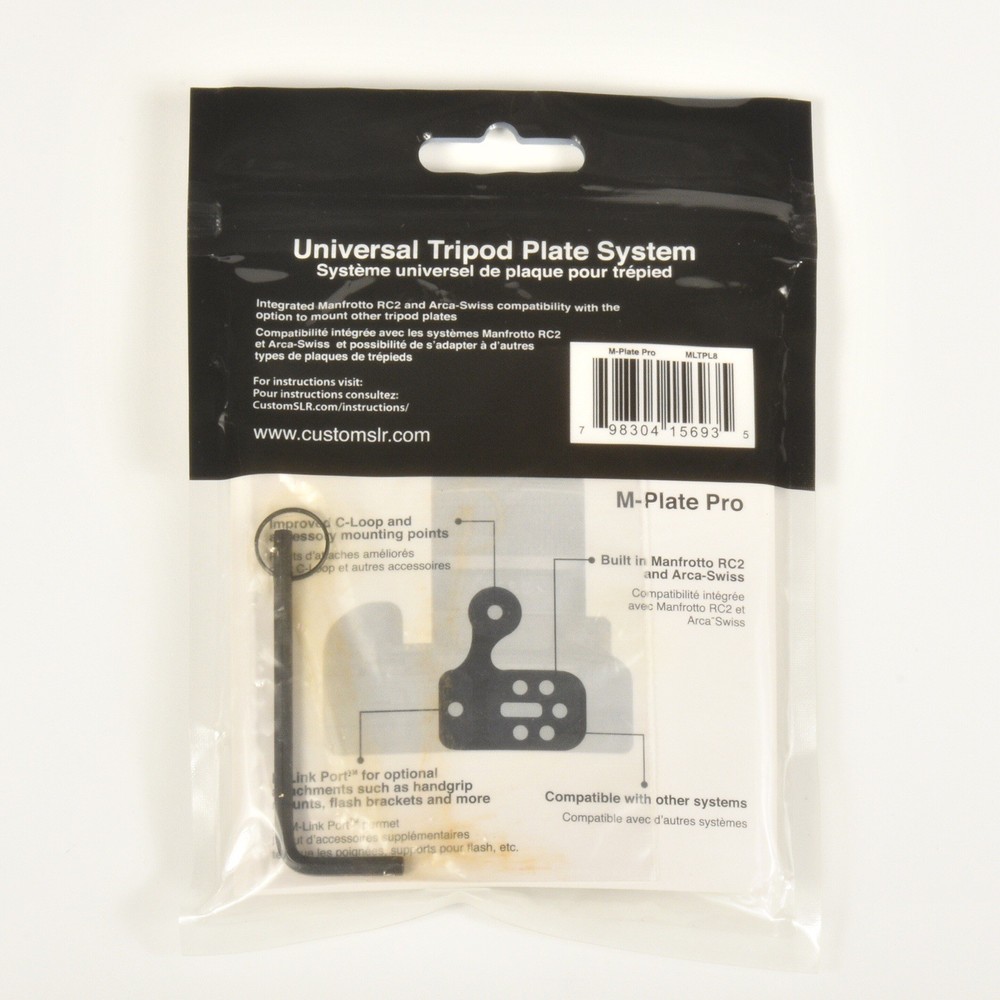 Custom SLR M-Plate Pro MLTPL8 Universal Tripod Plate System
