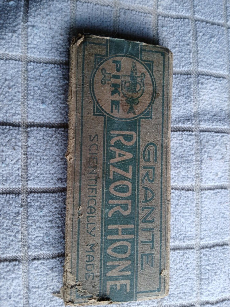 Pike Granite RAZOR HONE SHARPENING STONE IN ORIGINAL BOX