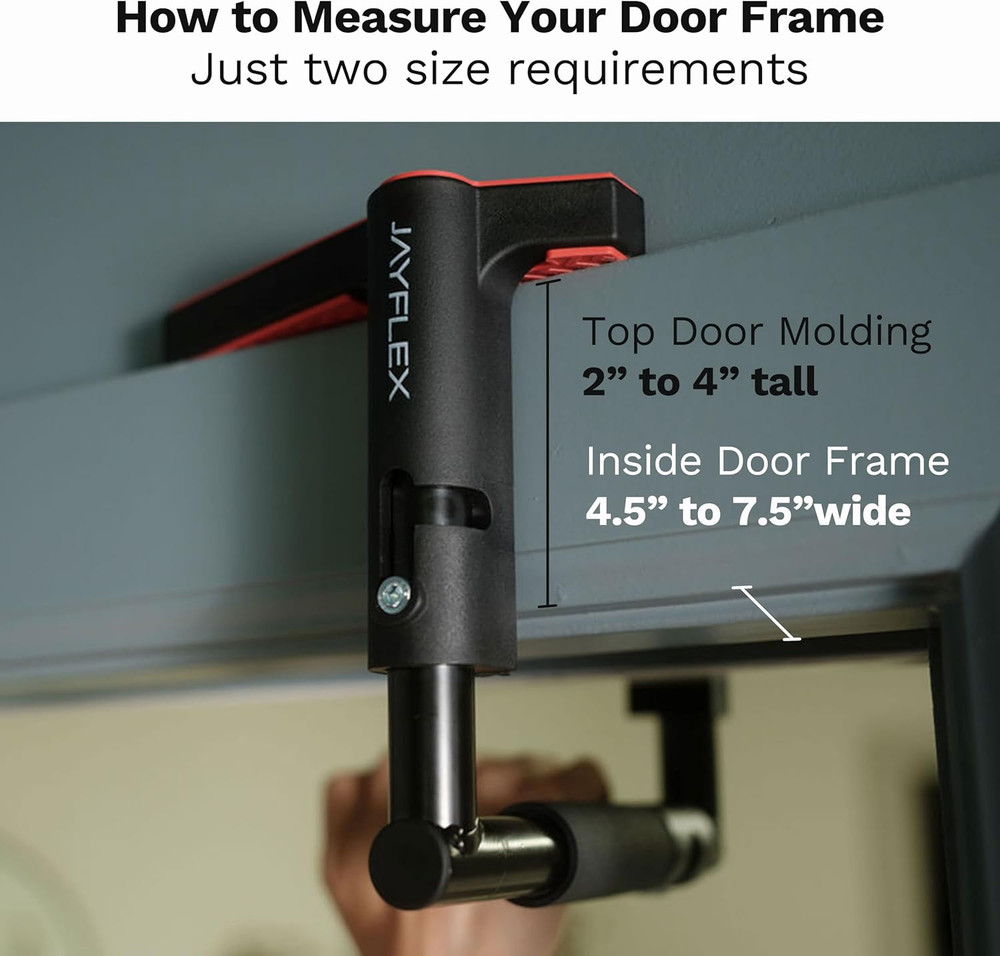 Jayflex Crossgrips Compact Pull up Bar - Pull up Bar Door Frame for Work from Ho