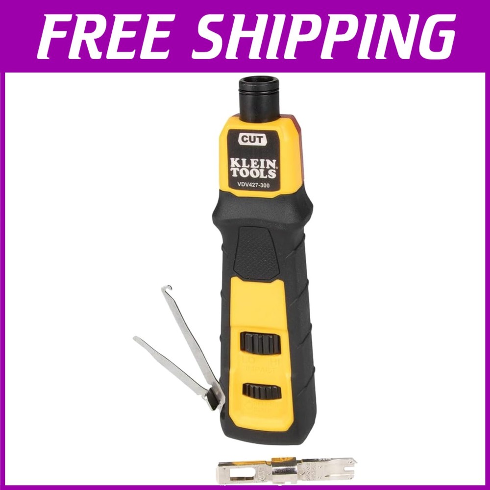 Professional Impact Punchdown Tool with Adjustable Force