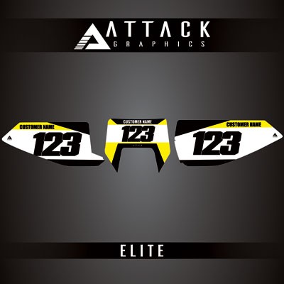Attack Graphics Elite Number Plate Backgrounds For Husqvarna FE 501 2017