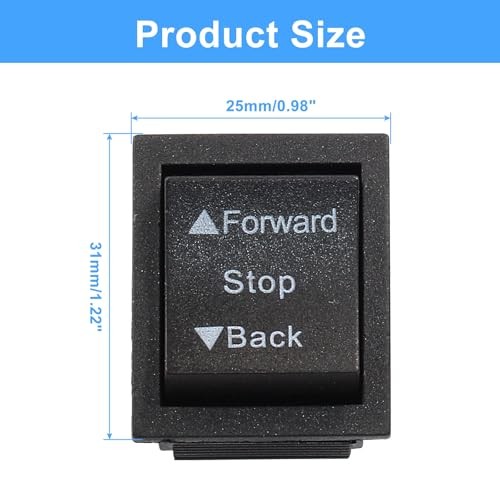 2 Pack 6V 12V Forward Reverse Switch - Accessories Forward Stop Backward Button