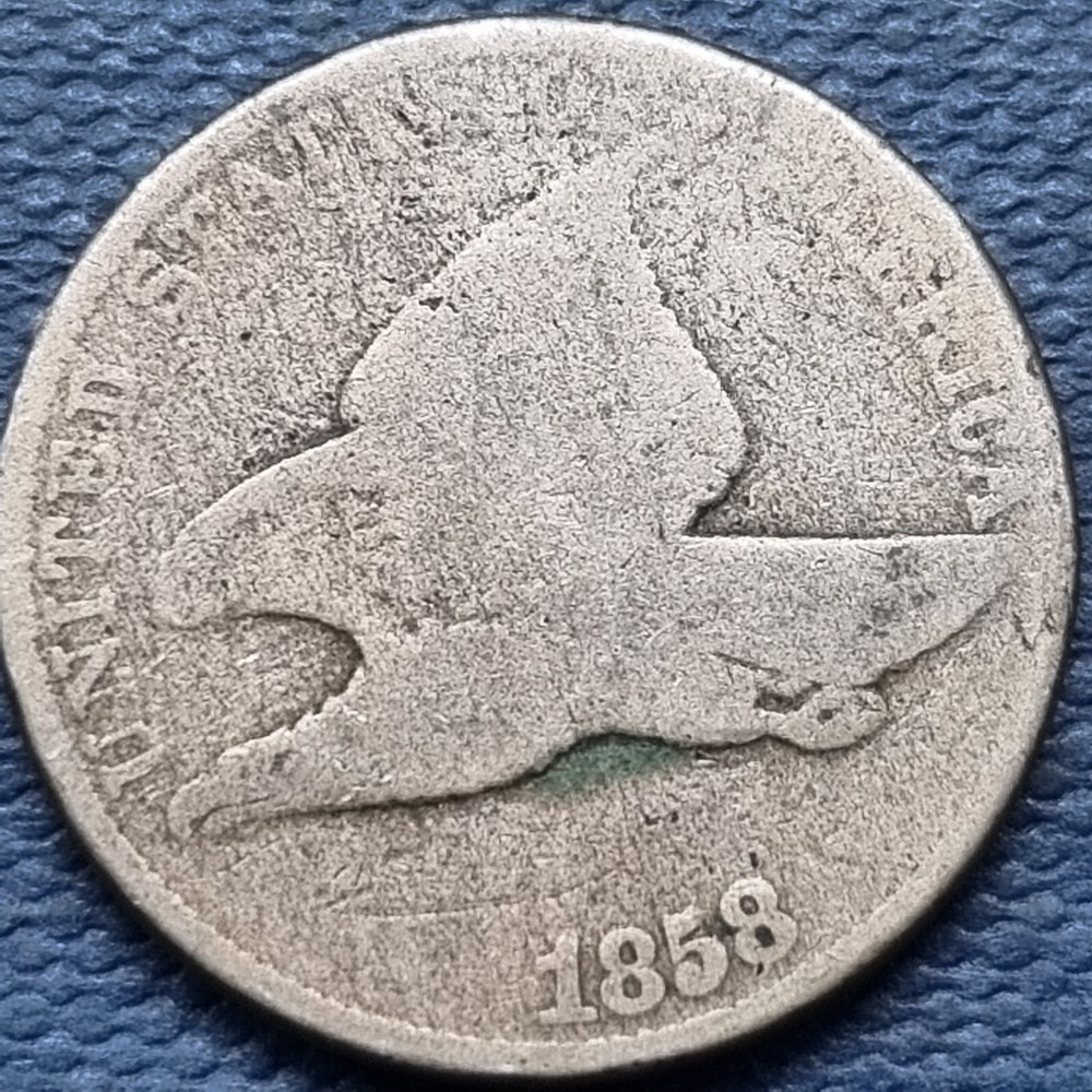 1858 Flying Eagle Cent 1c Circulated #76958