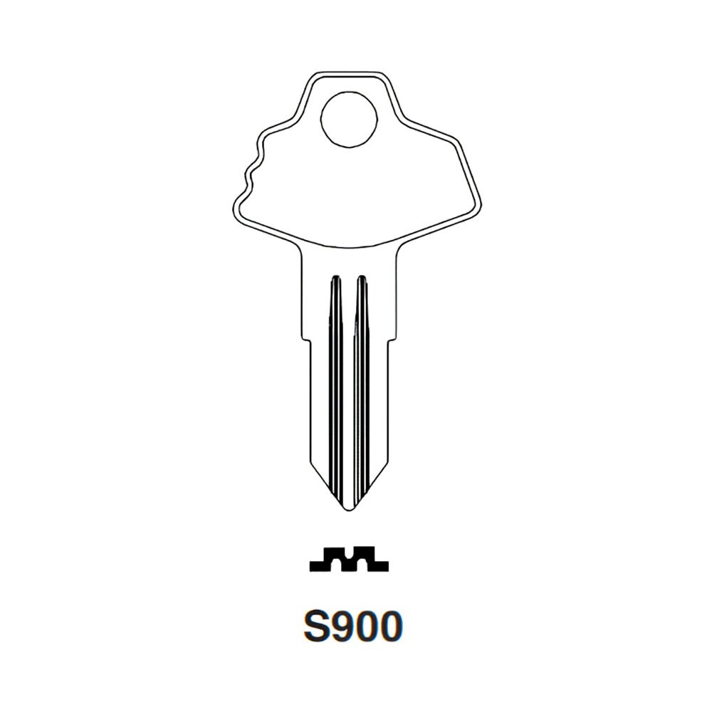 S900 Key Blank Nickel