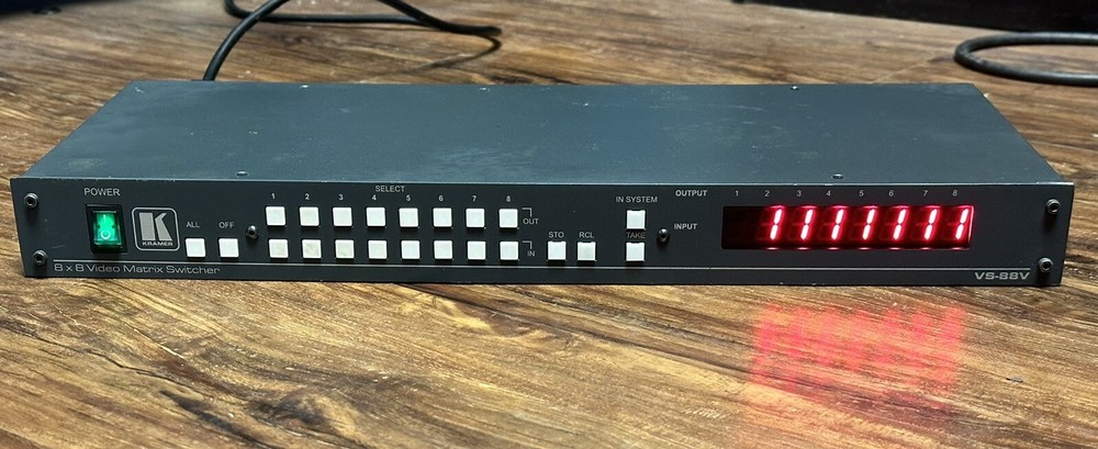 Kramer 8x8 Video Matrix switcher,  Model VS-88V