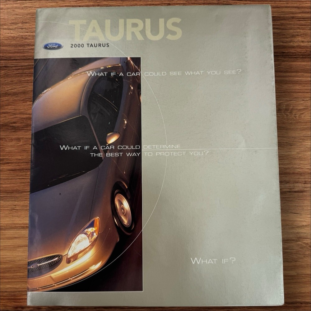 2000 Ford Taurus Foldout Sales Brochure Poster 00 Original