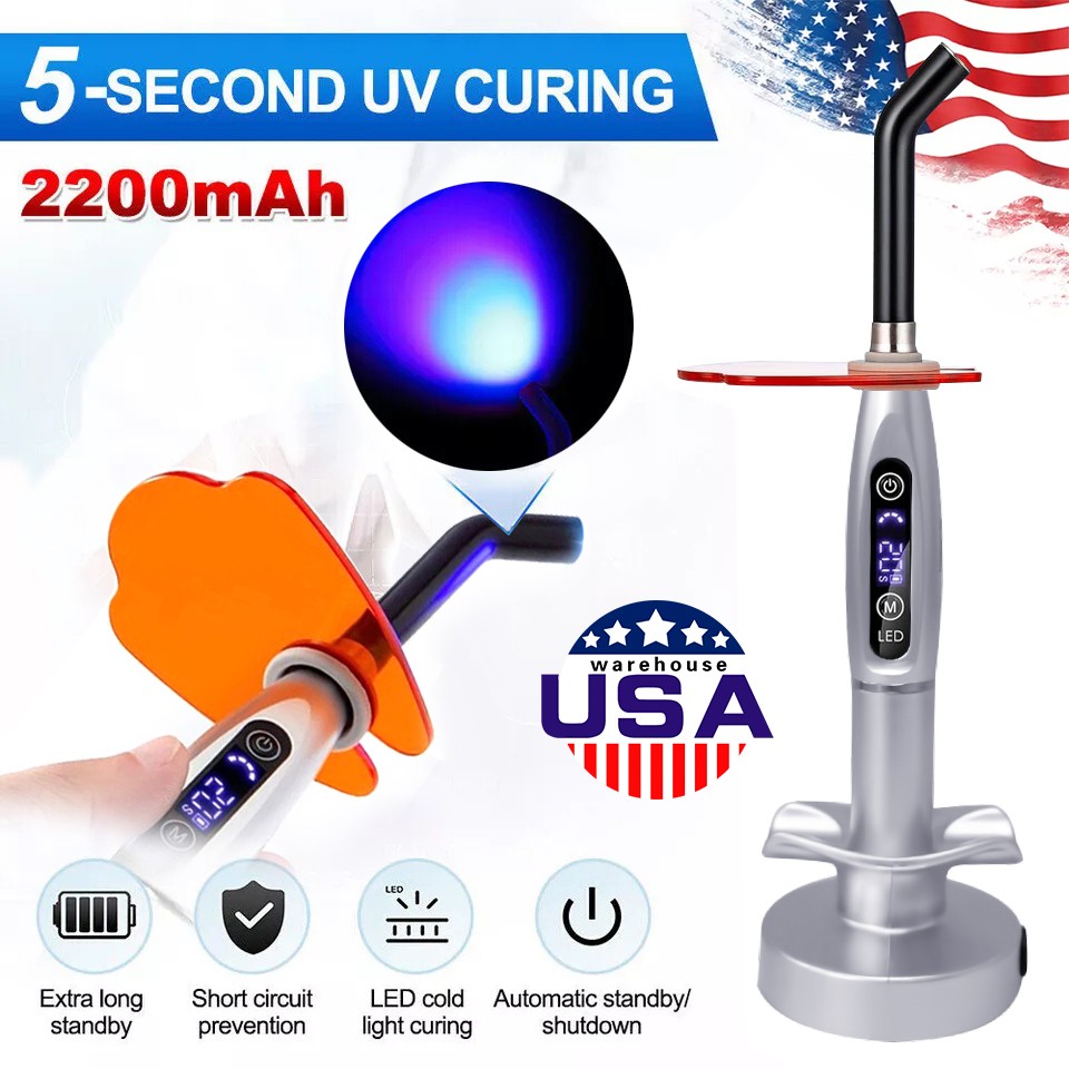 LED Lamp Device Curing Light Kit LED Curing Light Lamp US Plug Wireless Cordless