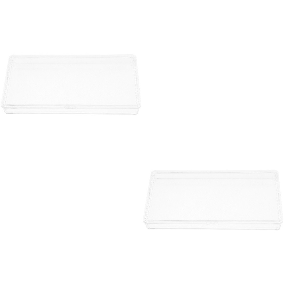 2 Pack Plastic Case for Bills Banknote Storage Bag Cash Sleeve Protector