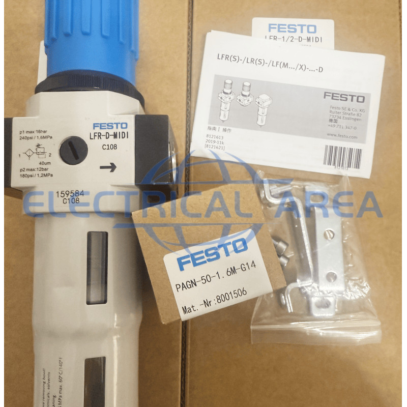 1PC FESTO New LFR-1/2-D-MIDI 159584 pressure reducing valve