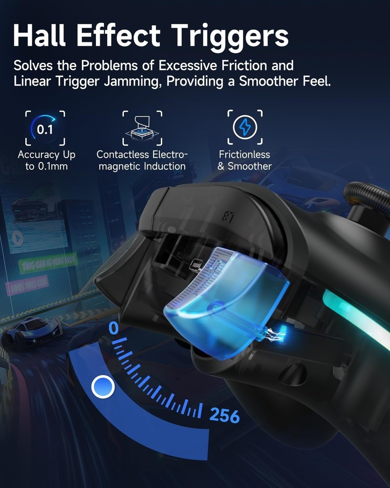 X15 Wireless Gamepad for PC, Switch & Android - RGB, Ergonomic & Customizable