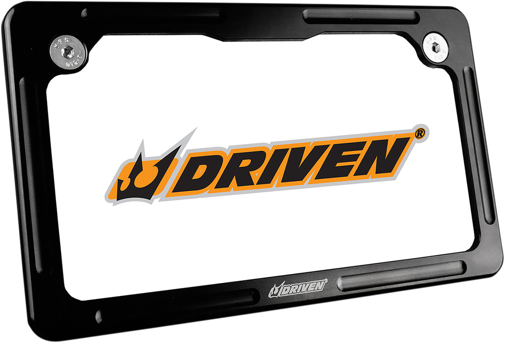 DRIVEN RACING License Plate Frame - Black DFLP-01