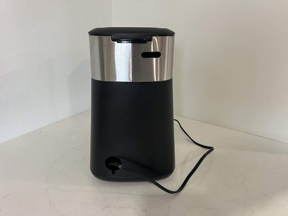 Mr. Coffee 12-Cup Programmable Filter Coffee Machine Black Silver Glass Carafe