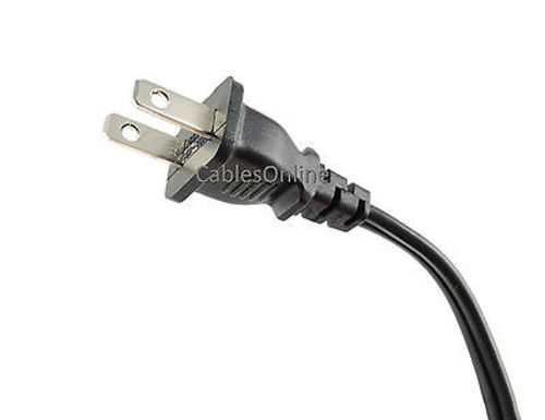 5-PACK 3ft 2-Prong Figure-8 Replacement Non-Polarized Computer Power Cord Cable
