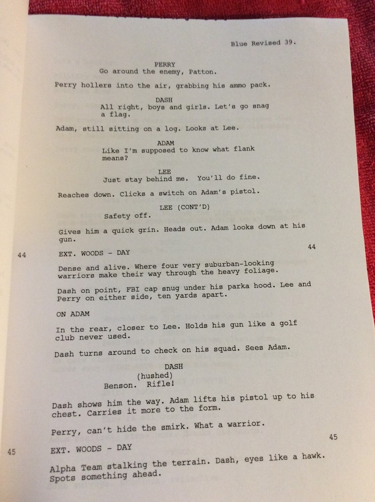 ORIGINAL SCRIPT BACKWOODS HAYLIE DUFF RYAN MERRIMAN DANNY NUCCI