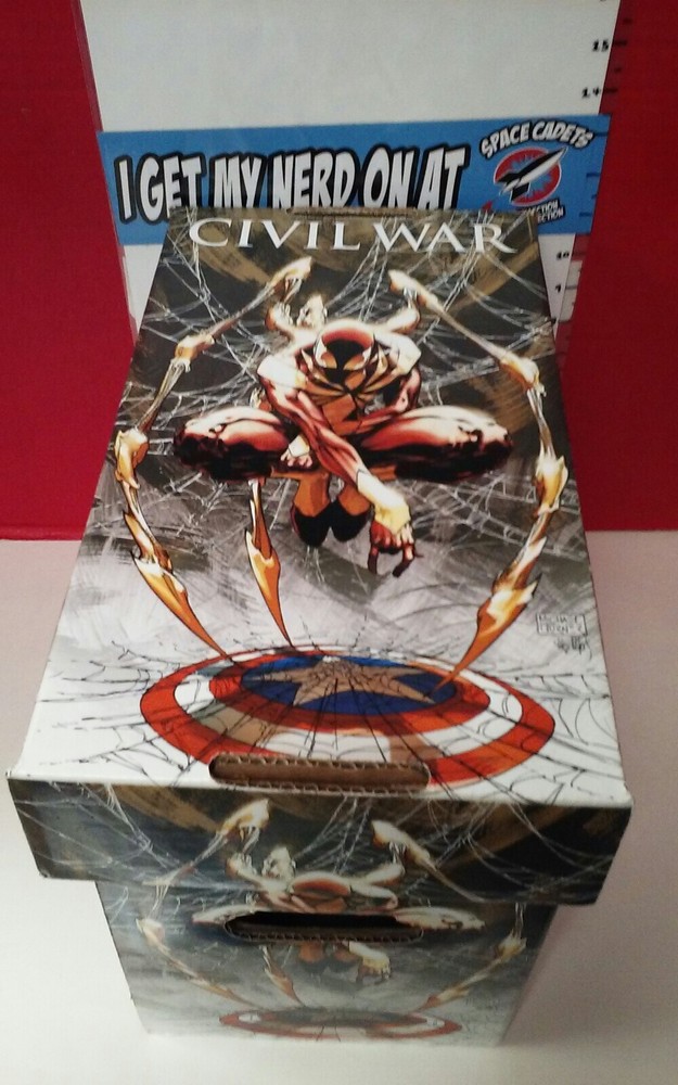 Marvel Iron Spider Spider-Man Civil War Short Comic Box Michael Turner