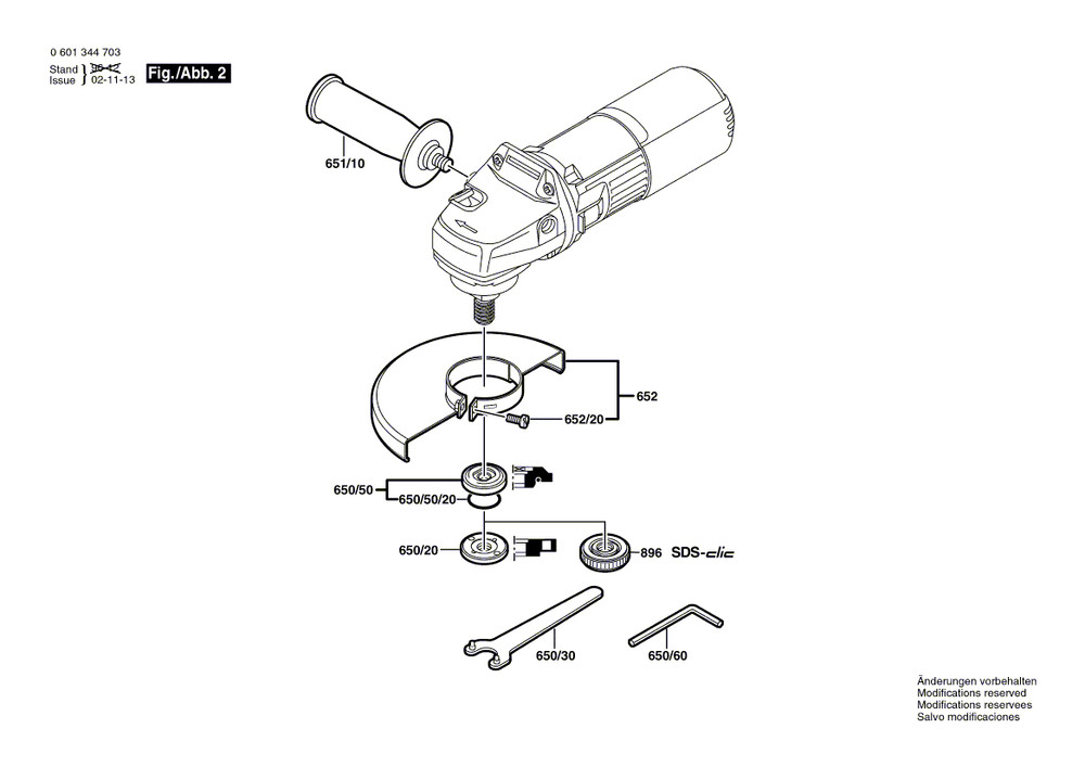 New Bosch 1603345043 Round Nut