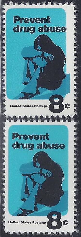 1438 Color Shift Error / EFO "Prevent Drug Abuse" Mint NH