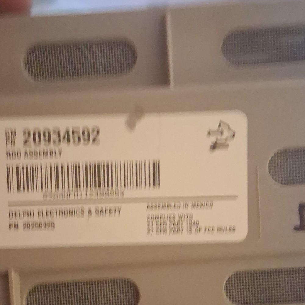 Stereo From A 2012 Chevy Silverado