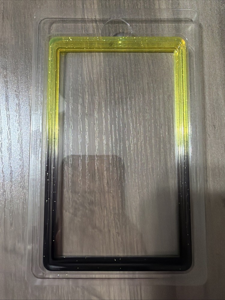 Gradient Bumper Guard Case PSA Graded Card Slab W/ Back Panel Yellow/Black
