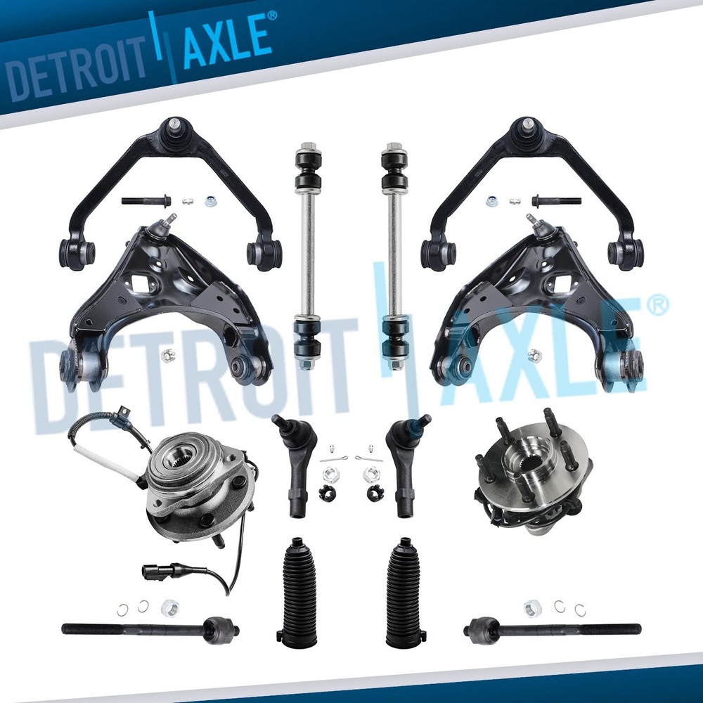 14pc Front Upper Lower Control Arm Kit for 1998 - 2001 Explorer Mountaineer 4WD