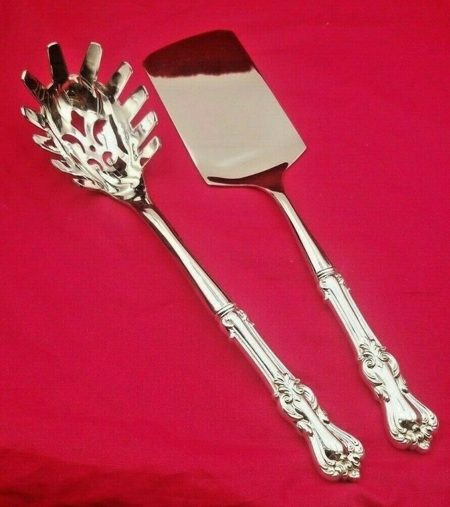 Marlborough by Reed & Barton Sterling Handle Custom Made Pasta & Lasagna Servers
