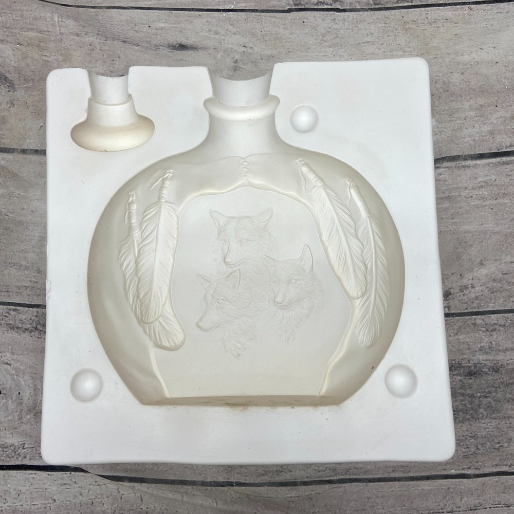 Ceramic Slip Casting Mold Wolf Flask Provincial #P-717