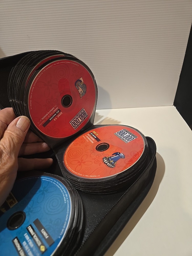 Nova Development Art Explosion 800,000 Image Library on 34 CDs.