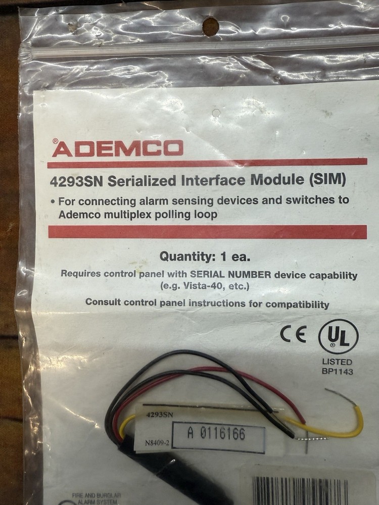 Ademco 4293SN Serialized Interface Module New Lot Of 5