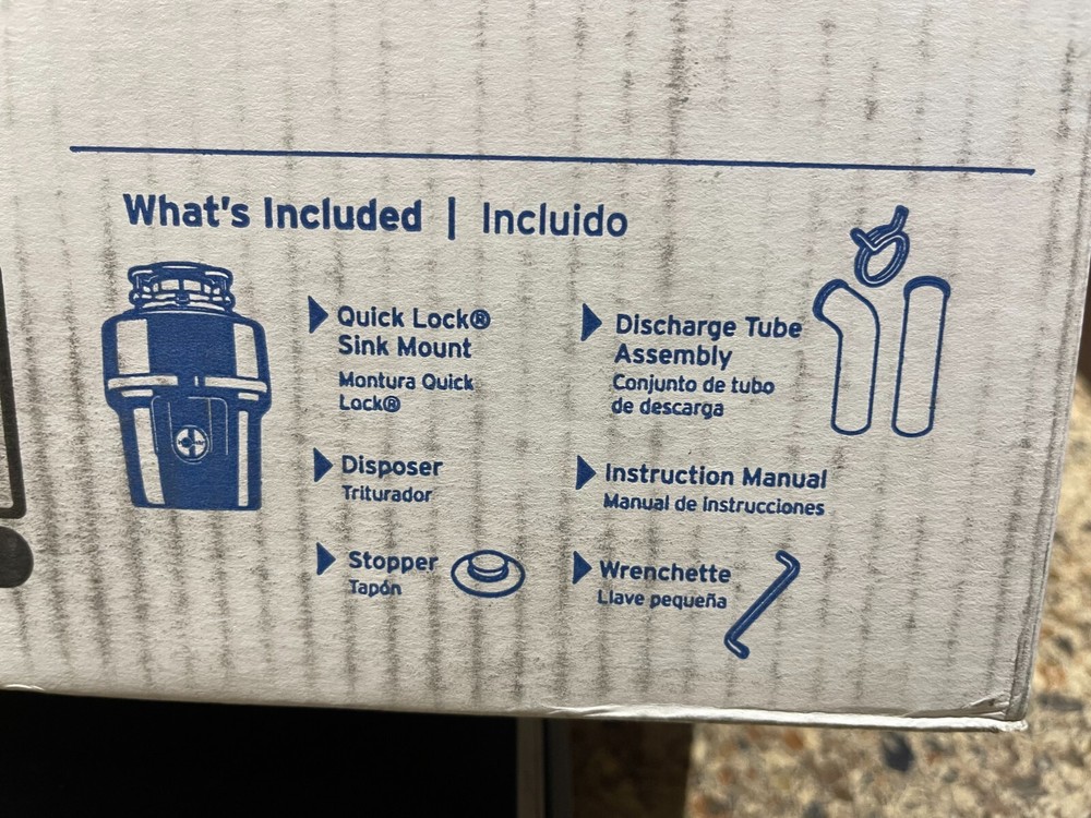 NEW! InSinkErator Evolution XP 3/4 HP Continuous Feed Noise Insulation Disposal